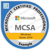 MCSA-Windows_Server_2016 Certificaat